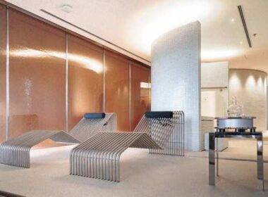 Circuito de bienestar con tina fría y sauna infrarroja en Kur Wellness São Paulo, unidad del Kurotel.